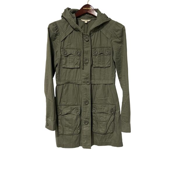 Rubbish Jackets & Blazers - Green Cargo Anorak Trench Coat, Size Small, KB327